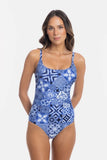 Oahu scoop pleated one piece