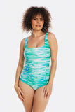 Mornington Square Neck Chlorine Resistant One Piece Swimsuit