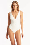 White ribbed one piece RARE